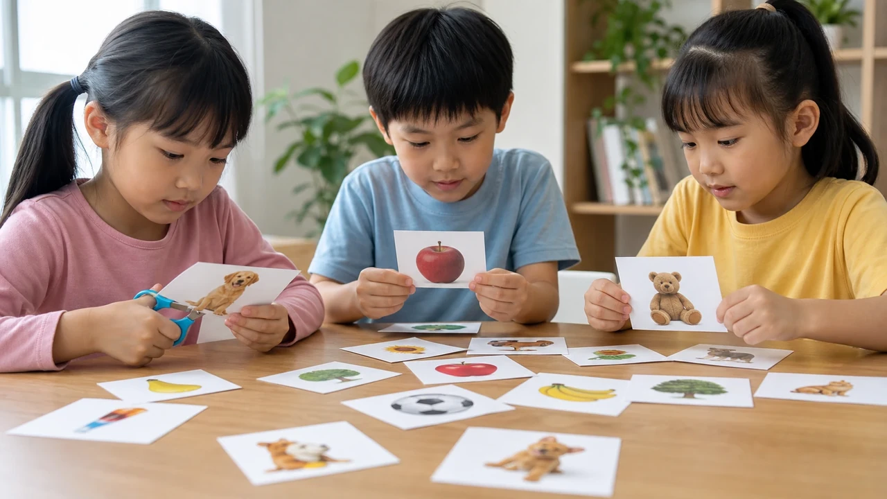 make word cards with pictures
